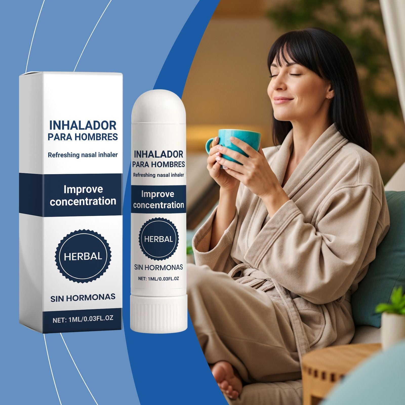 Aromatherapy Nasal Inhaler Stick Portable 1ml