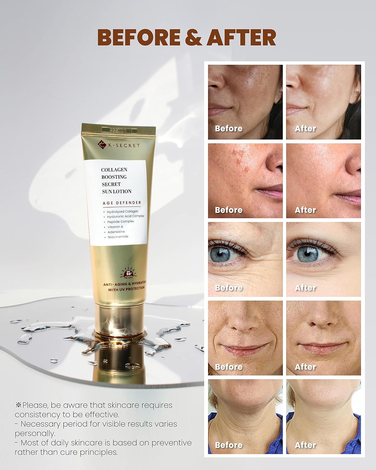 K-SECRET Collagen Boosting Secret Sun Lotion