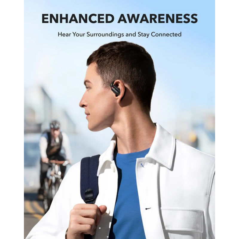 Anker Soundcore V30i Open-Ear Wireless Earbuds, Black