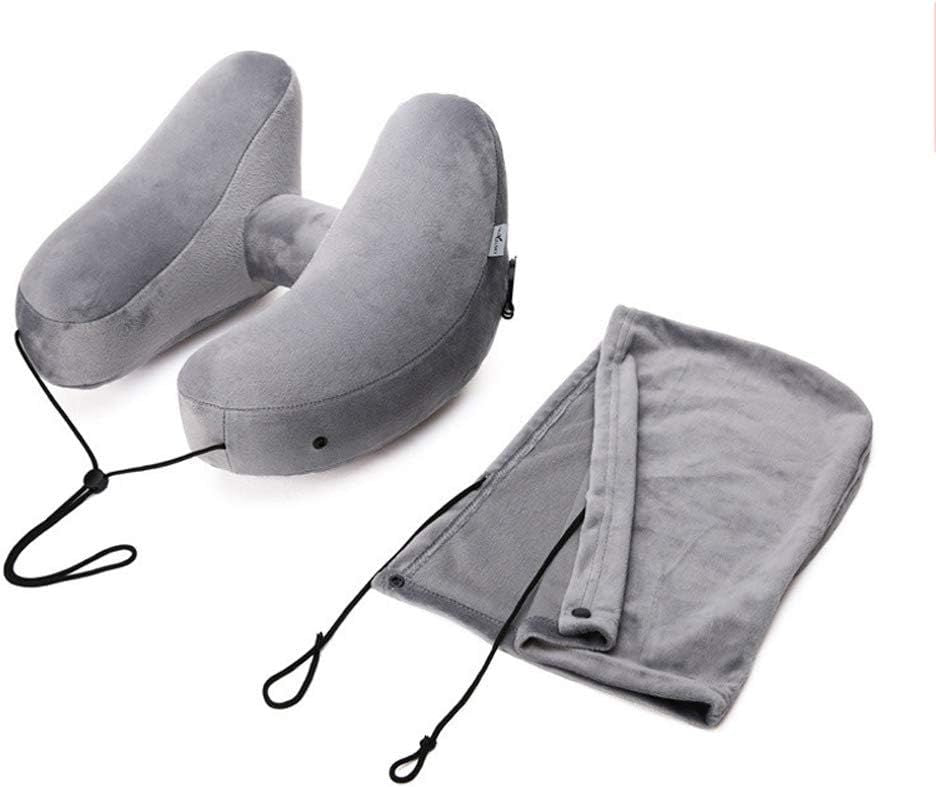 Neck Pillow H-Shaped Travel Pillow Manual Press Type Air Pillow