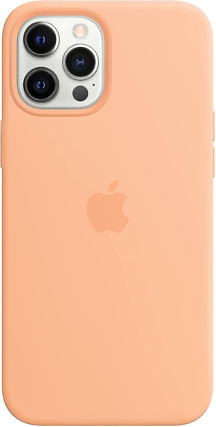 For iPhone 12 Pro Max - Silicone Case with Soft-Touch Finish and Microfiber Lining, Compatible with MagSafe