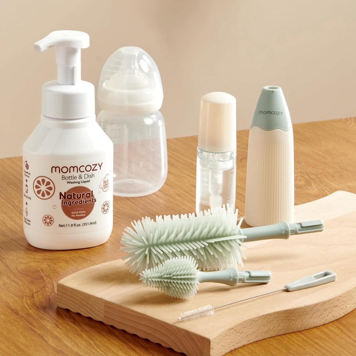 Momcozy Bottle & Dish Washing Liquid – Natural Foaming Cleaning Fluid