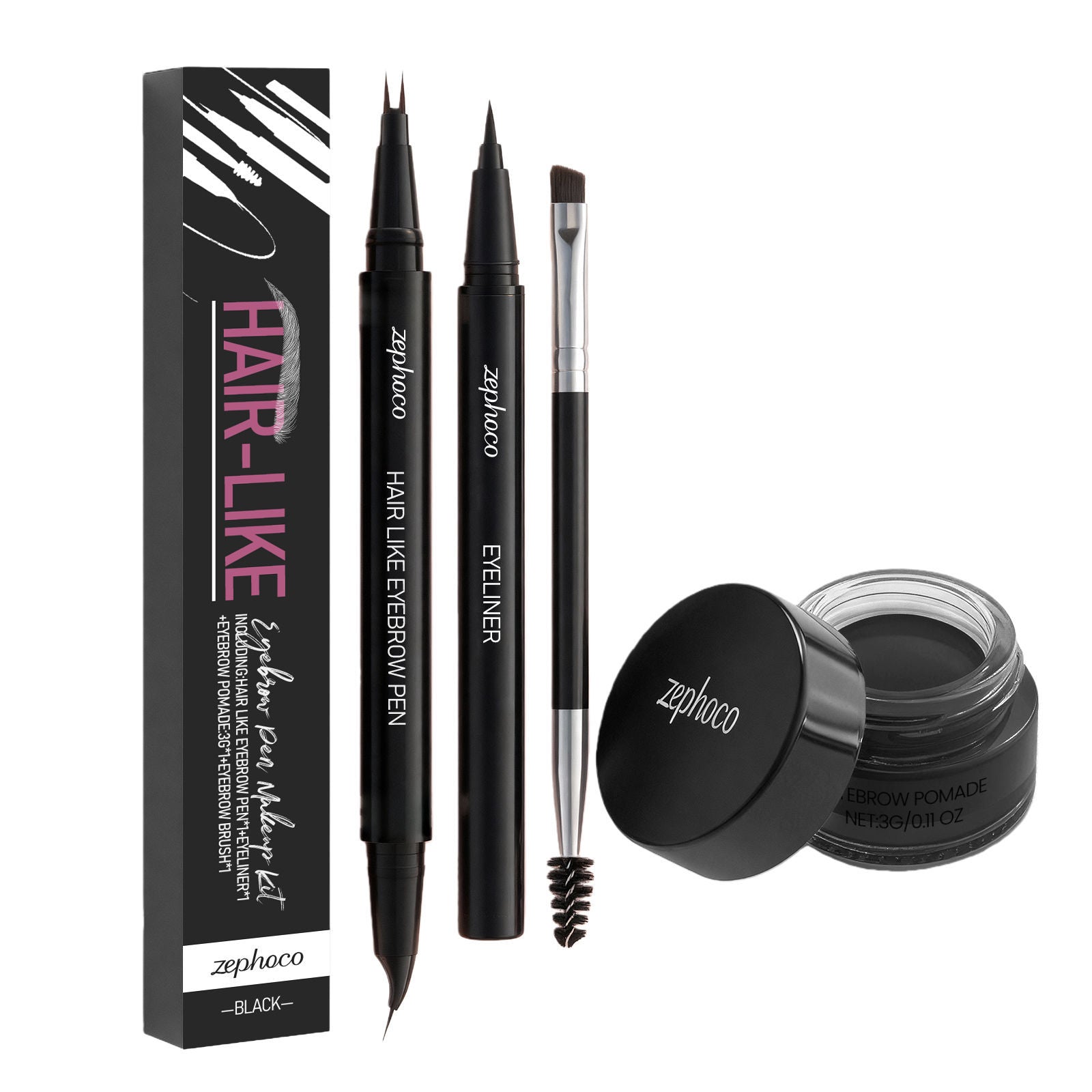 Best Eyebrow Dyeing Set, Natural, Easy to Use, Long-Lasting, Trendy Brow Kit ,1 set