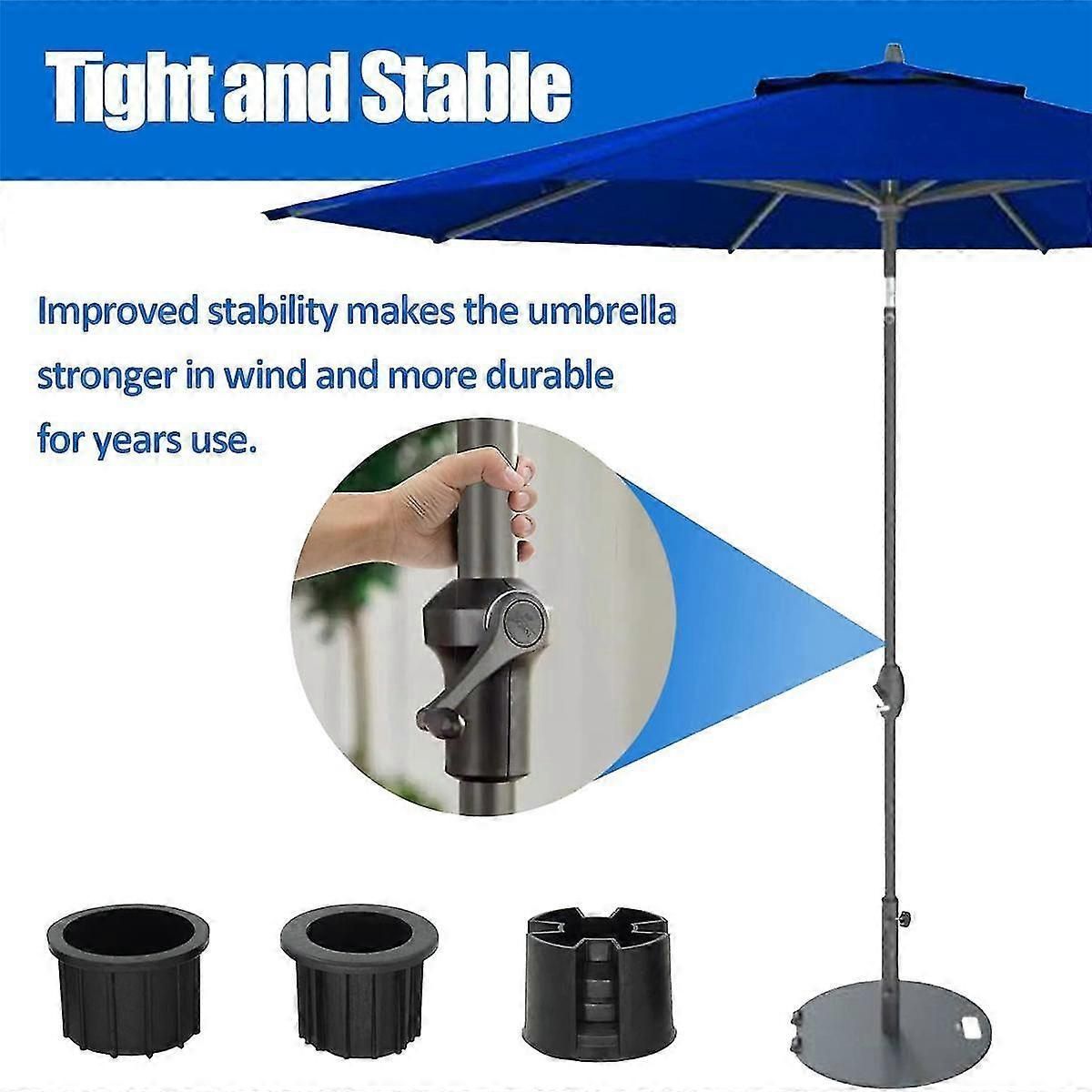 8 Pcs Umbrella Base Stand Hole Ring Plug Cover And Cap Patio Umbrella Stand Stand Base Stabilizer