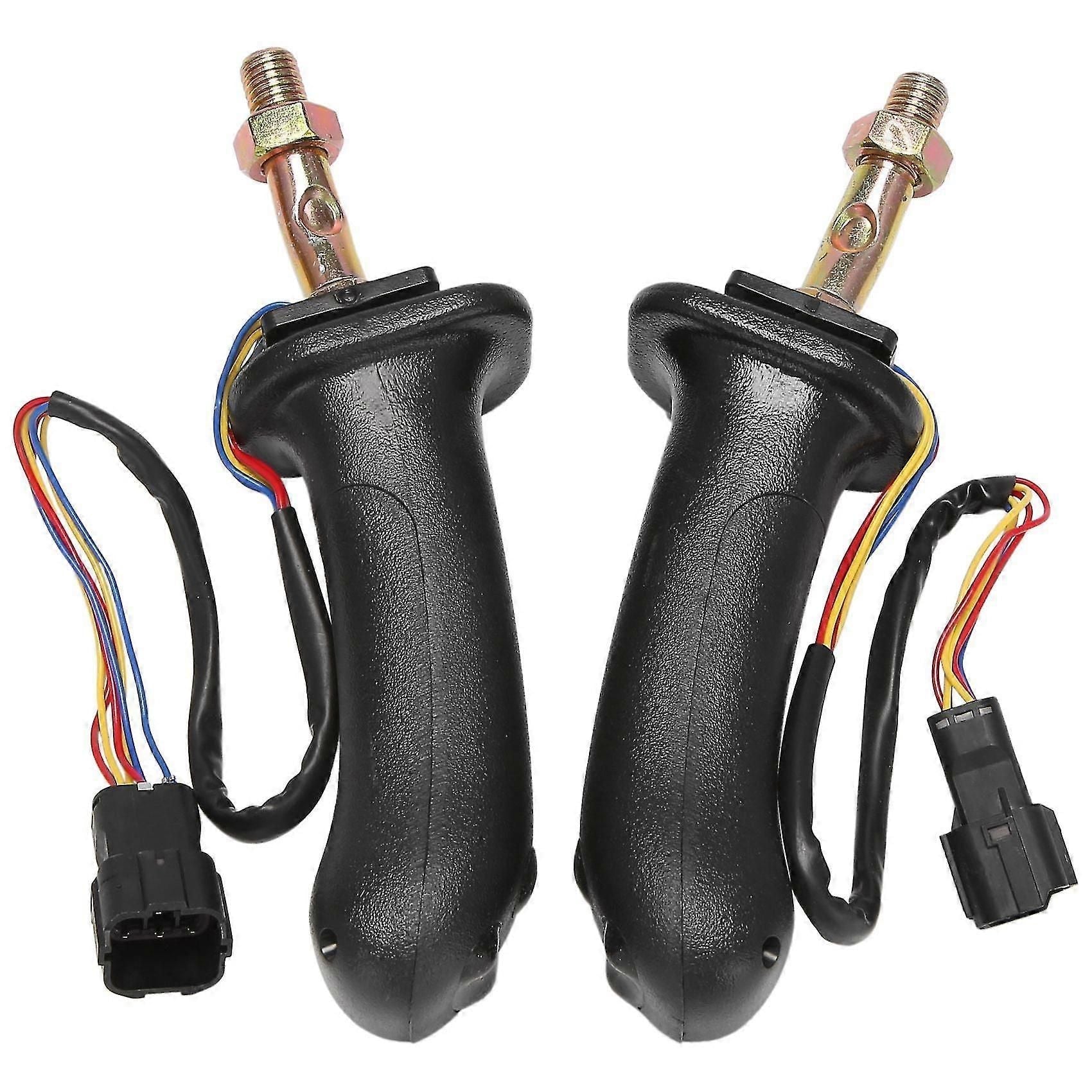 2pcs L+r 3 Buttons Excavator Joystick Assy Handle Gears For Doosan Dh Dx150 215 225 300 370-9c