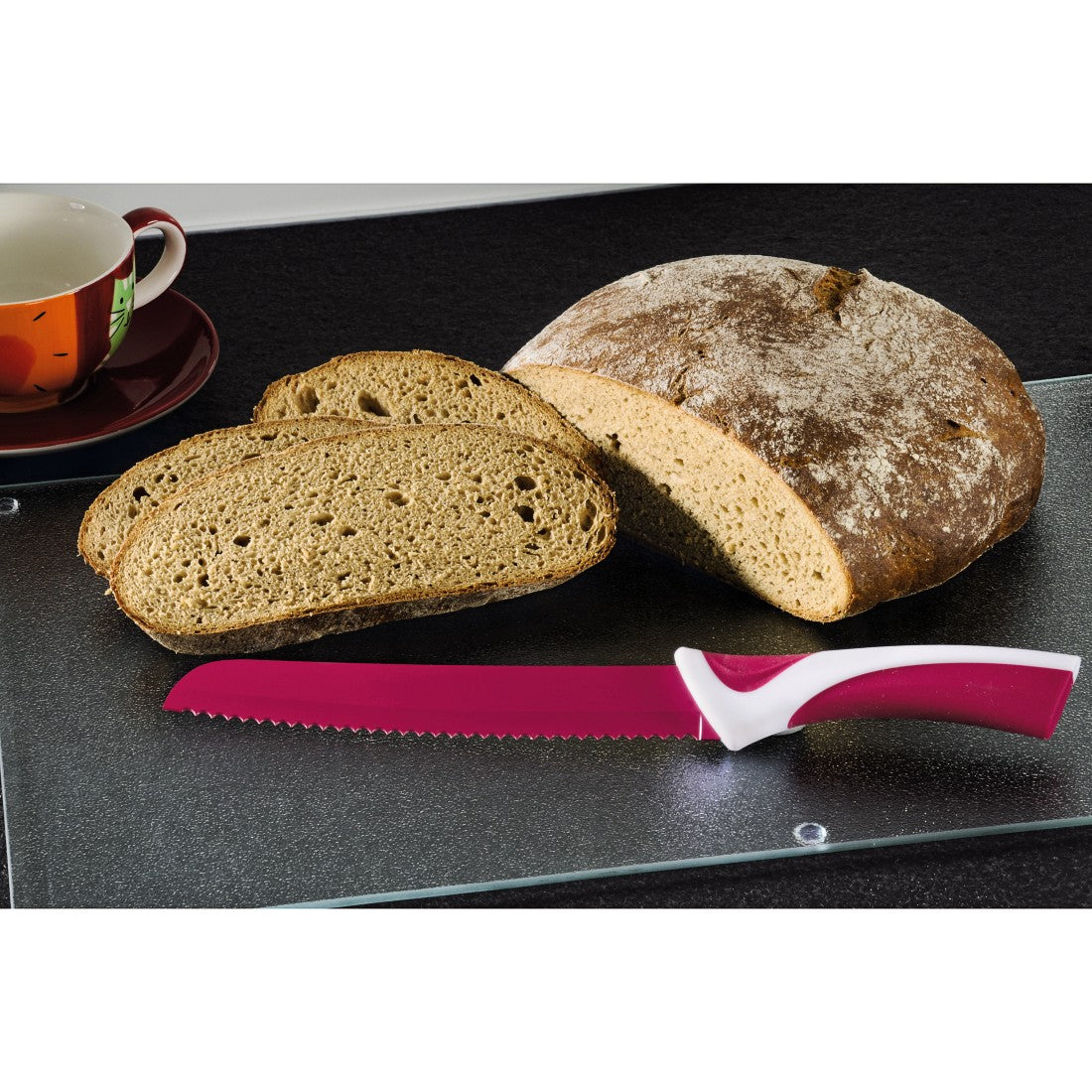 XAVAX 111520 Bread Knife, red