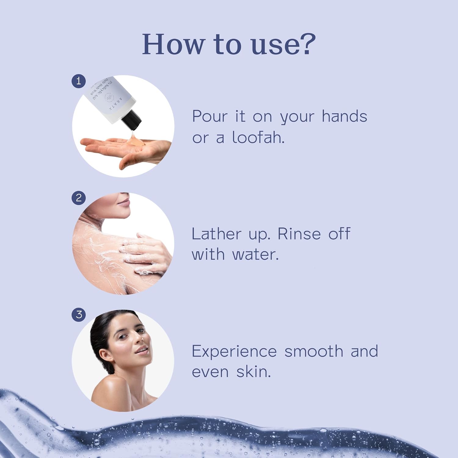 Arata 1% Salicylic Acid Exfoliating Body Wash 300 Ml