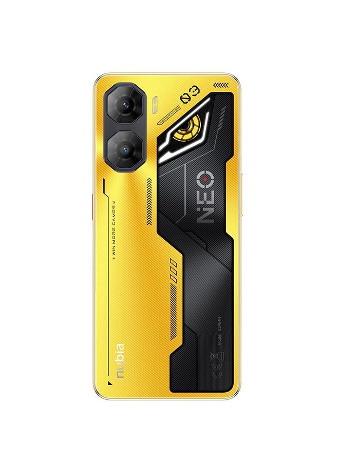 ZTE Nubia Neo 3 5G Titanium Gold (8 جيجابايت + 12 جيجابايت | 256 جيجابايت) – باقة حصرية من Xhawi (مبرد + طوق عنق)