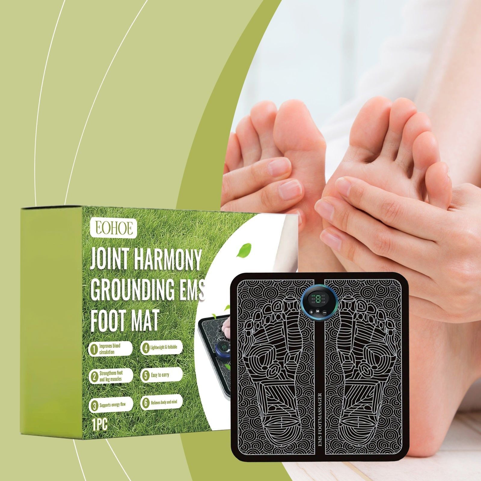 Revitalize Your Feet with EMS Foot Care Device, Portable, Easy to Use ,1pcs