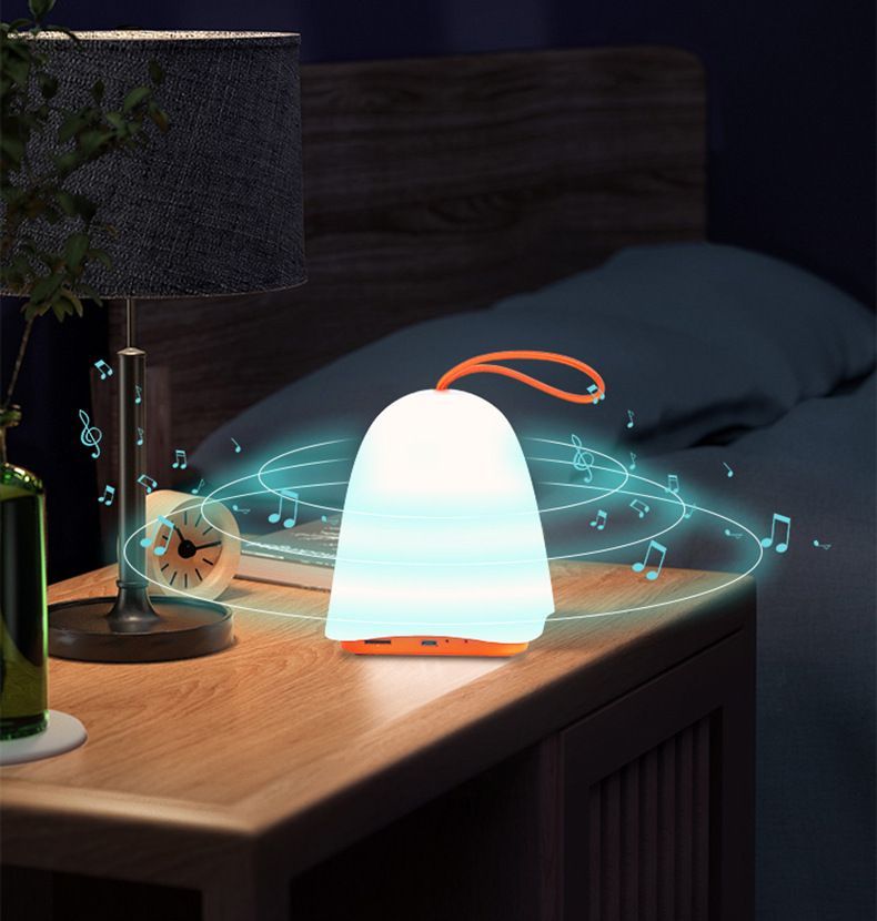 LED Night Light Smart Speaker Portable Wireless Bluetooth Touch Control Speaker