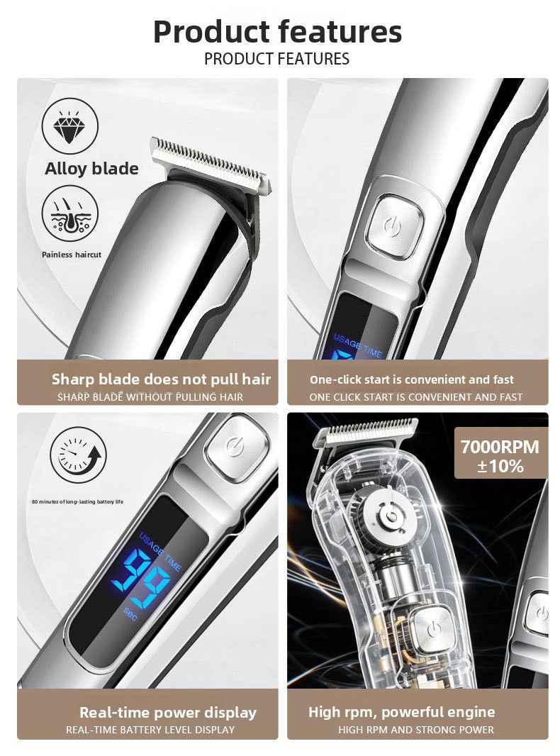 USB Rechargeable Multifunction Hair Clipper