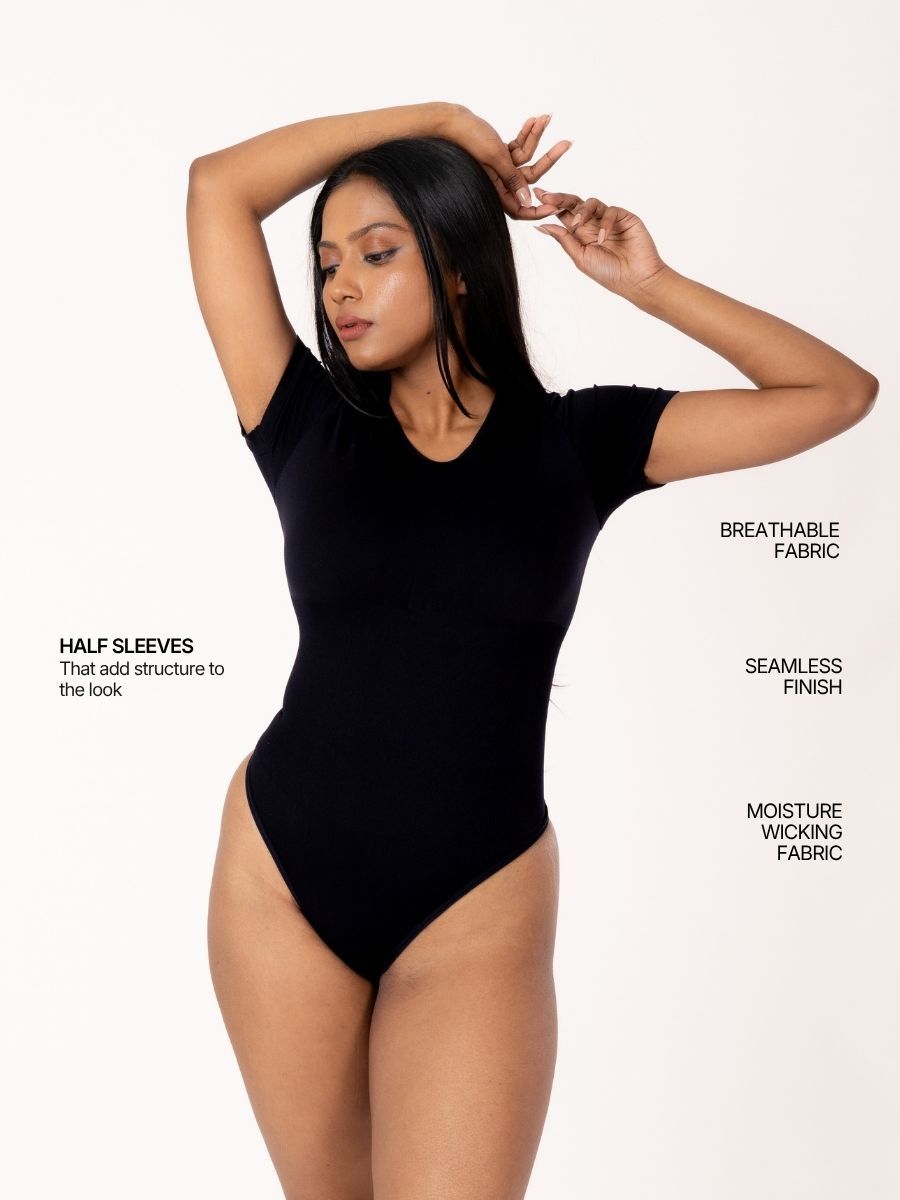 Half Sleeves Bodysuit