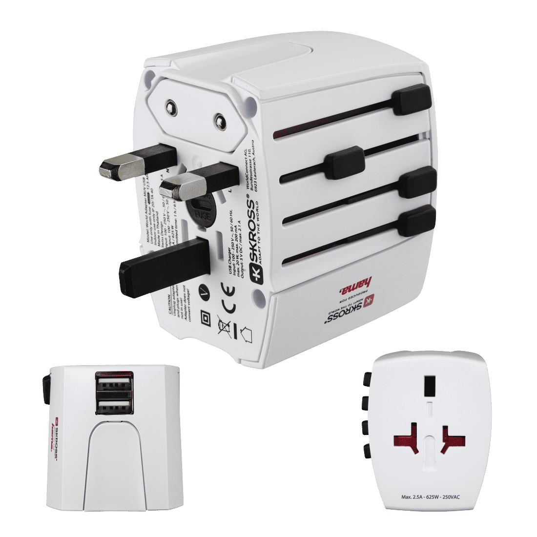 محول السفر العالمي HAMA 128226 USB