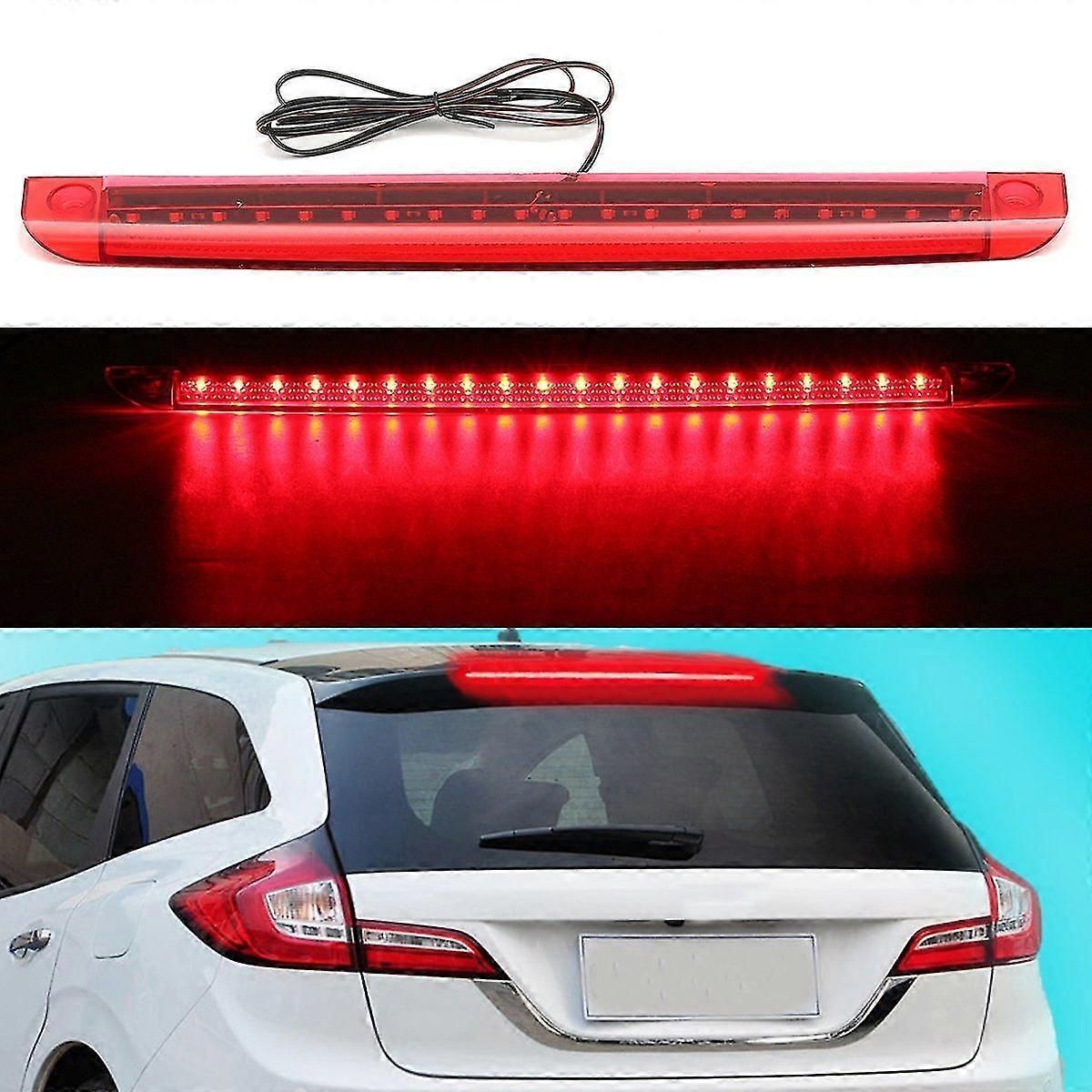 Universal Car Motorcycle Red 12v 20 Led 3rd High Mount Brake Tail Stop Light