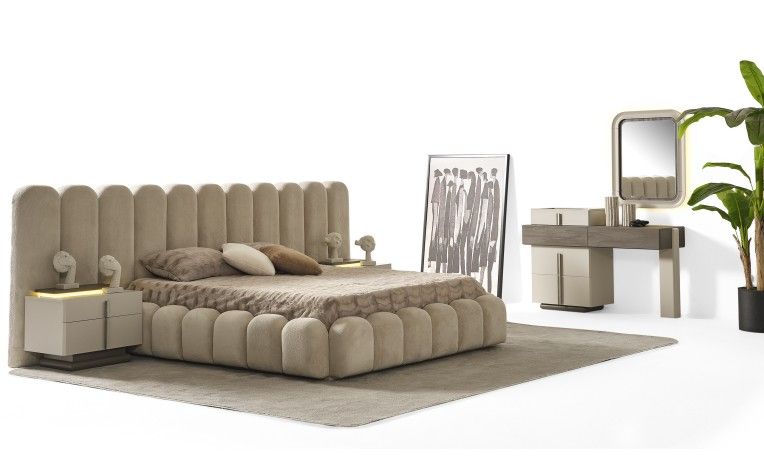 Beyonce King Upholostered Bed