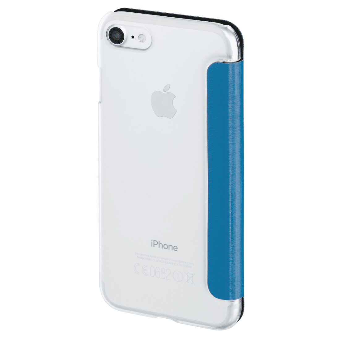 HAMA 177811 "Clear" Booklet Case for Apple iPhone 7/8, dark blue