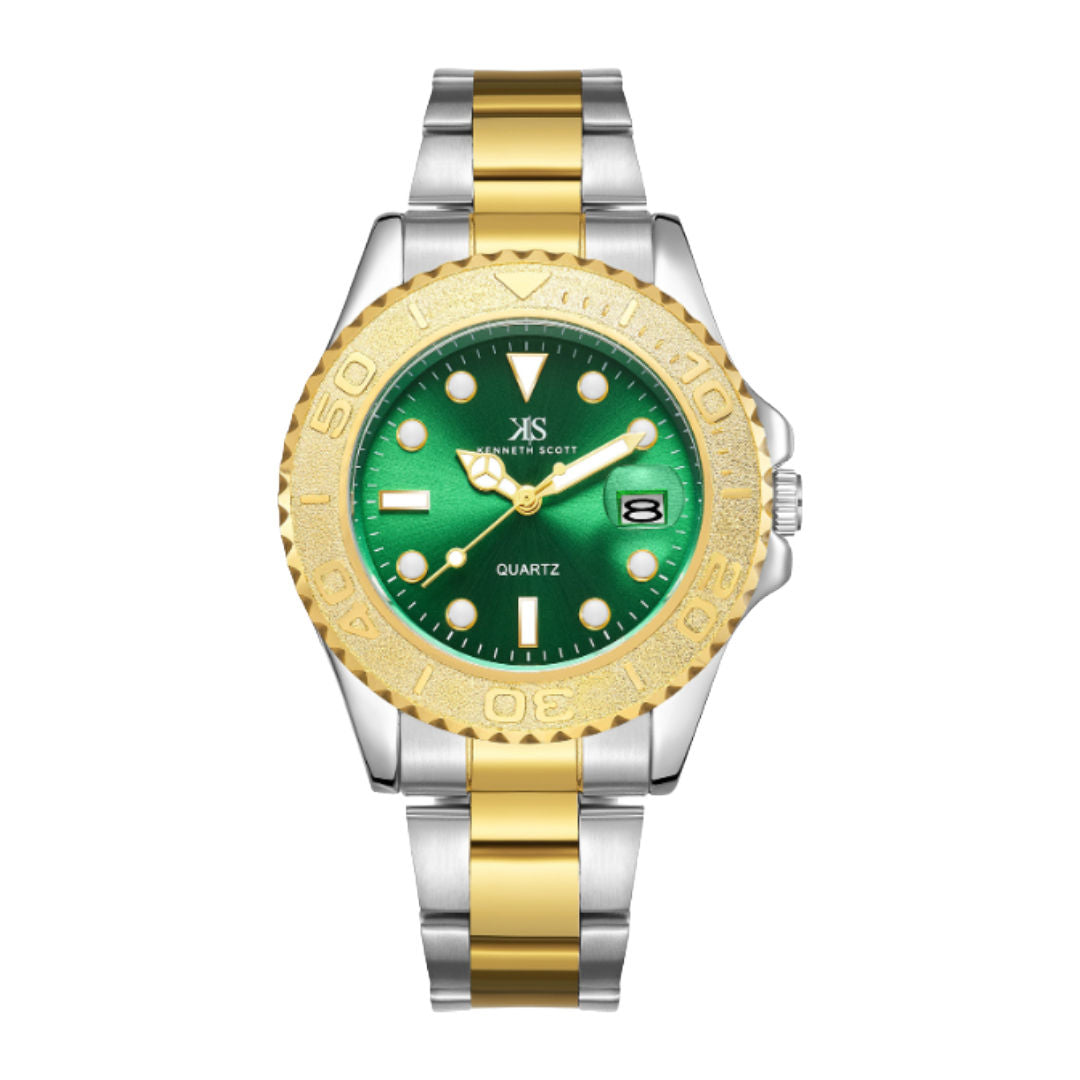 Kenneth Scott Men’s Analog Tonneau Dial Watch, K23022 Series