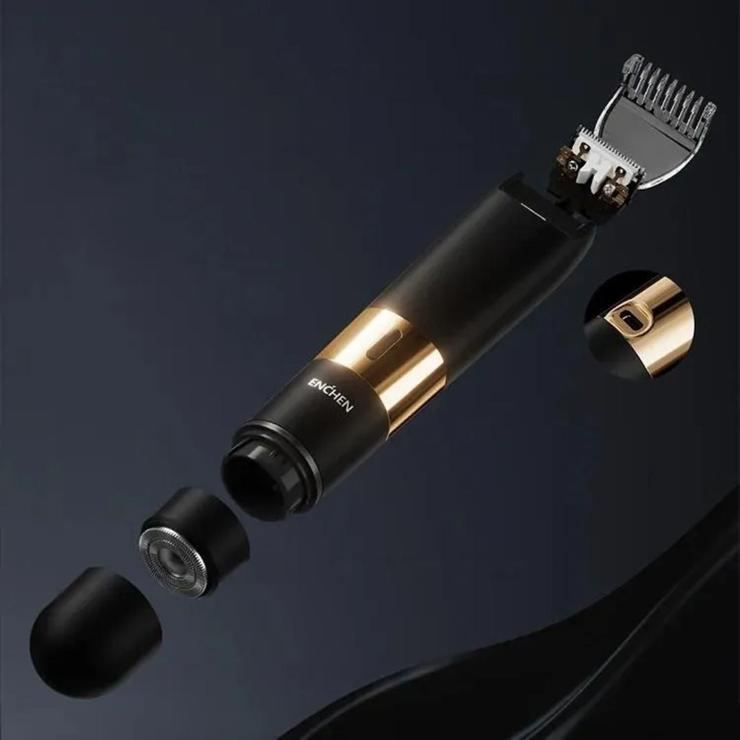 ENCHEN A3 2-in-1 Electric Shaver & Body Trimmer, Stainless Steel & Ceramic Blades, Wet & Dry, USB Type-C