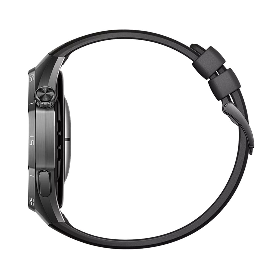 Huawei Watch GT 6 Pro 46mm Smartwatch, Fluoroelastomer Strap, 1.47-inch AMOLED Display, Titanium Alloy Case, Black