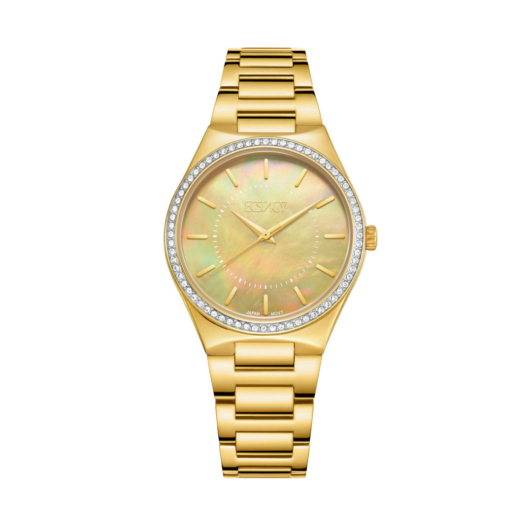 Ecstacy Women's Analog Green Dial Watch, E23507-GBGMH Series