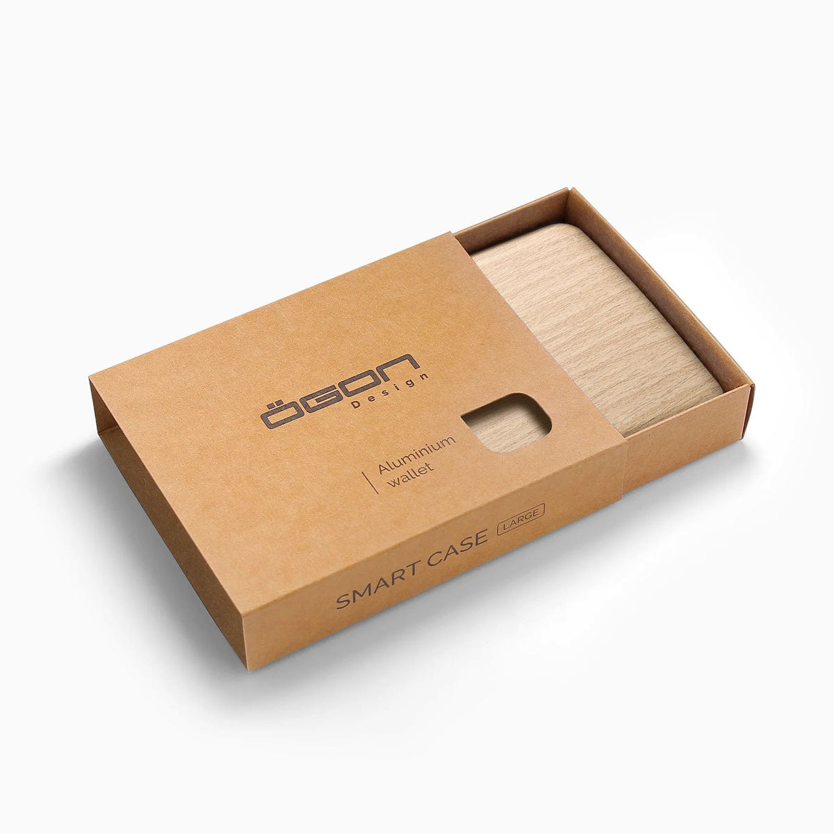 Ogon Aluminum Wallet Large Case V2, Bamboo
