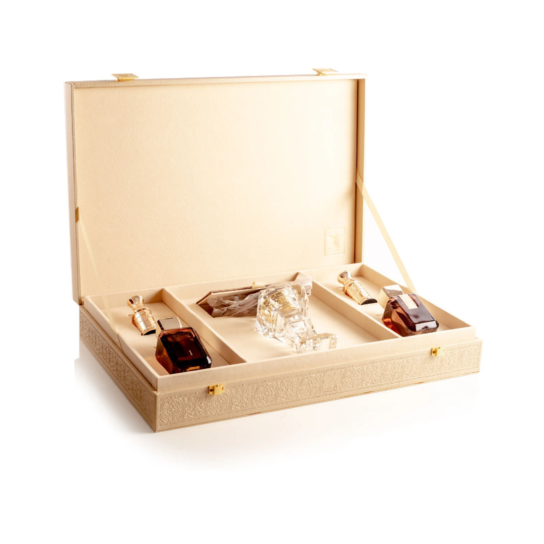 Arabian Oud Arabian Brown Gift Set - 2 x 100ml Perfumes with Oud Oils & Incense