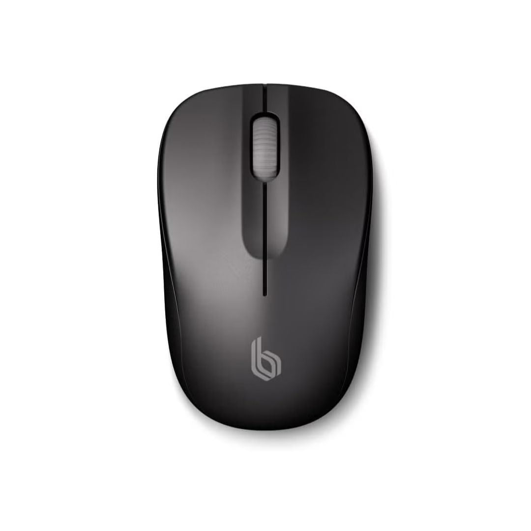 Blupebble Pebble Silent Wireless Mouse Dual Mode Bluetooth & 2.4GHz USB Receiver, Black