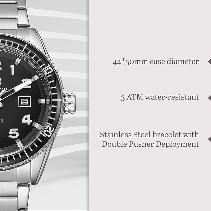 Kenneth Scott Men's Analog Watch Collection, K23028 Series