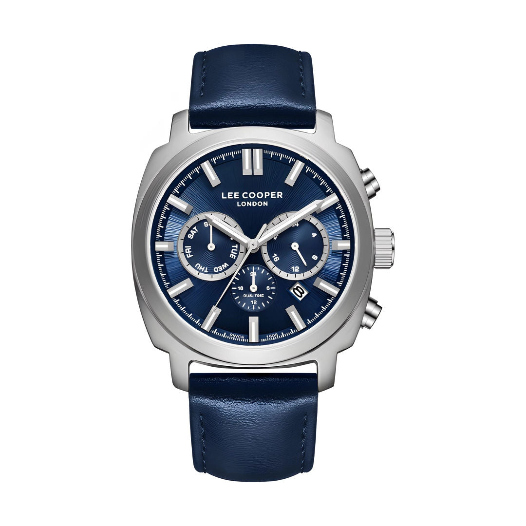 Lee Cooper Men's MultiFunction Leather Band Watch, LC08172 Series