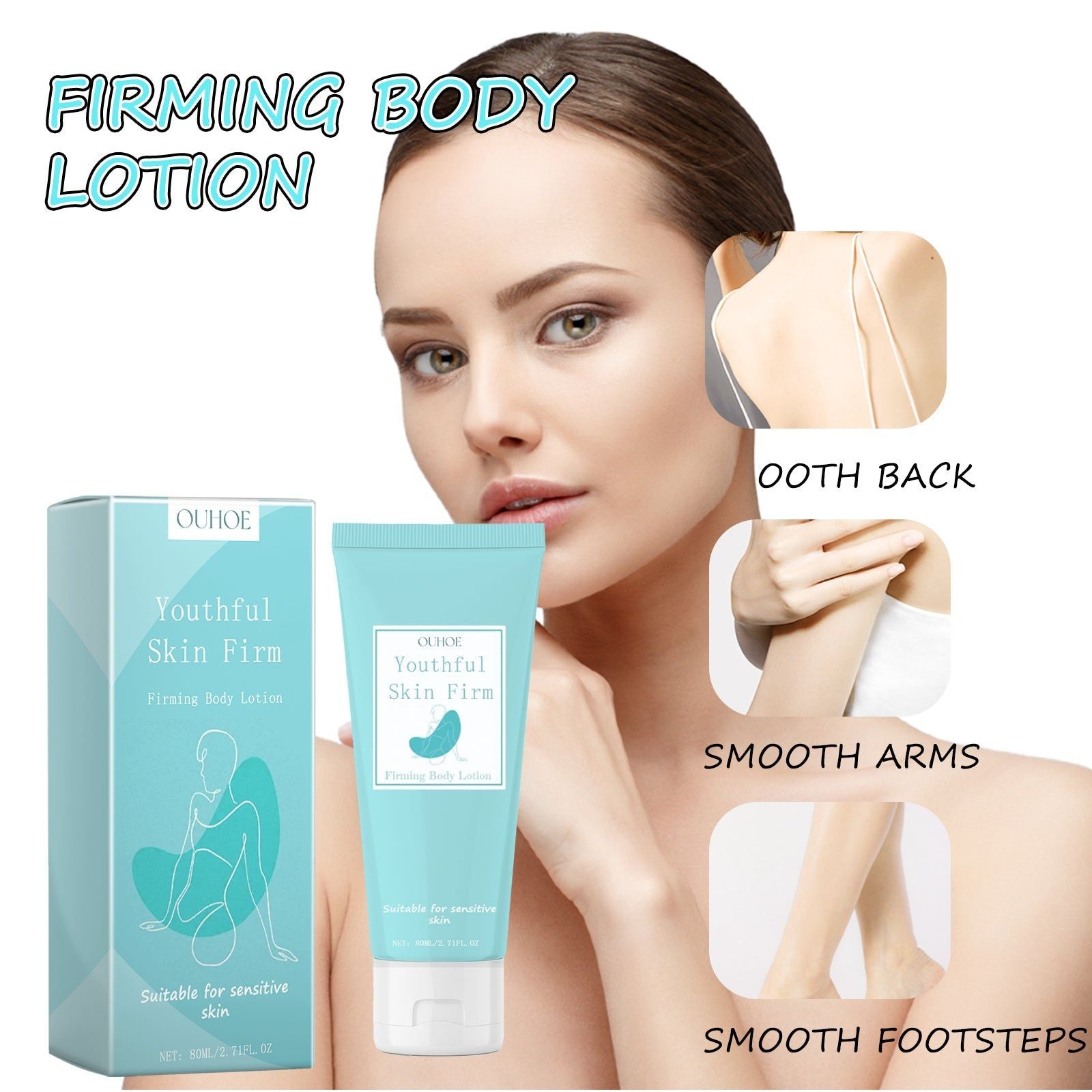 Moisturizing and Firming Body Lotion, Hydrating Skin, Anti-Aging, Smooth & Soft ,80ml