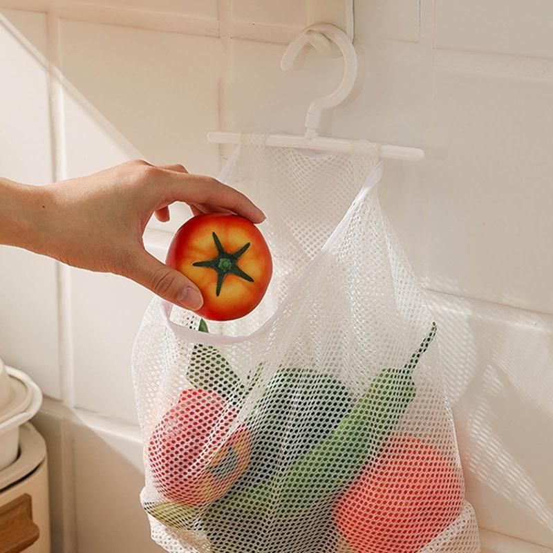 2pcs Hanging Storage Mesh Bag Underwear Storage Net Dirty Clothes Laundry Basket
