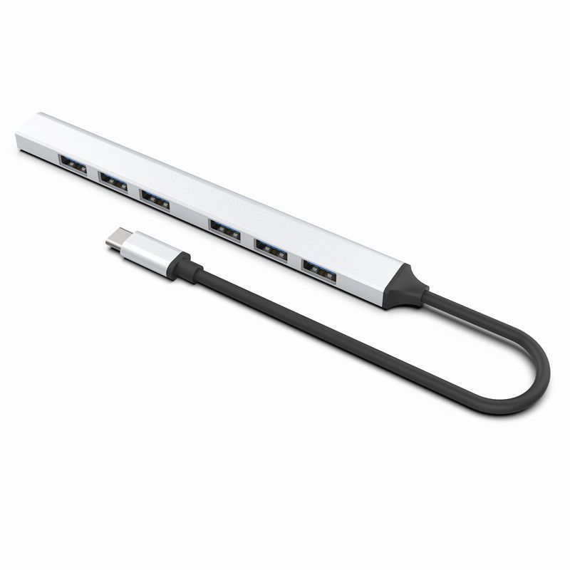 7 Ports Type C Hub USB 3.0 High Speed Splitter Docking Station For PC Laptops