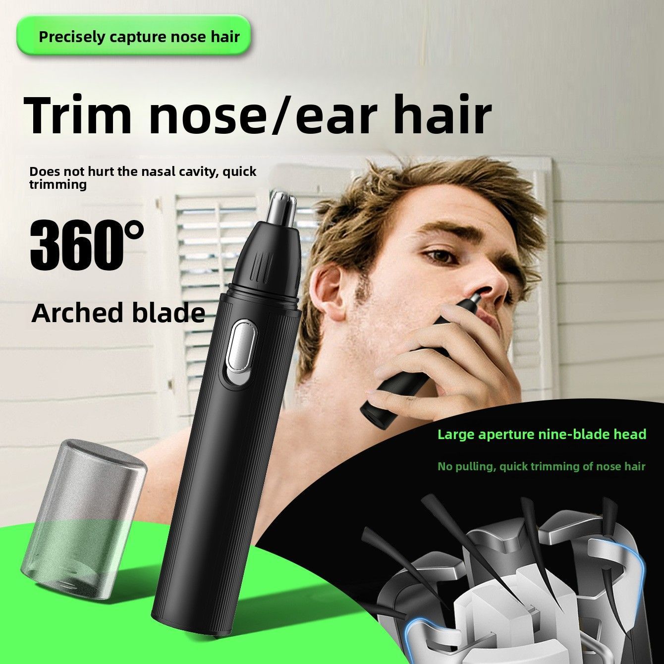 4-in-1 USB Nose Hair Trimmer Kit