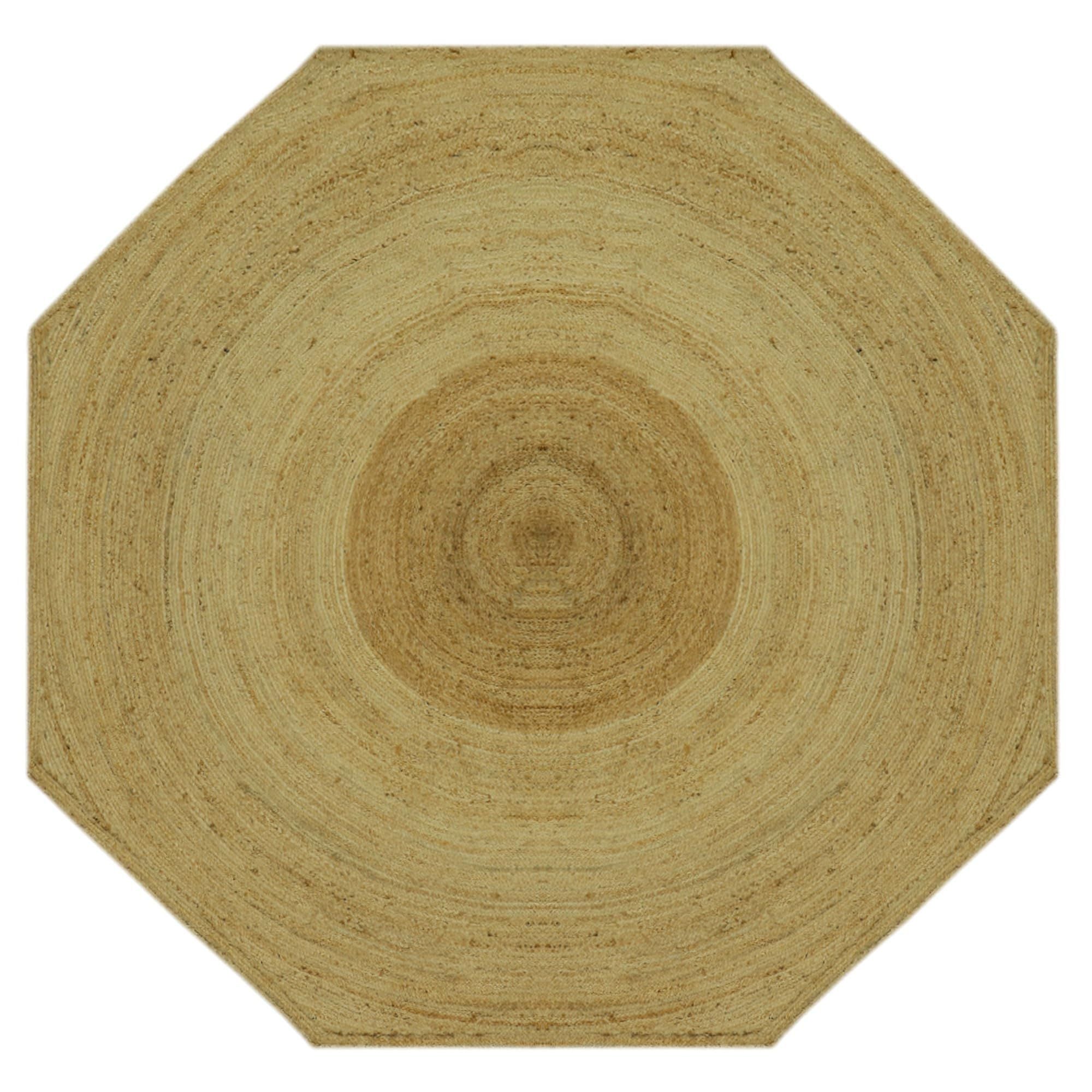 AIESY® Collection Circle Area Jute Rug Ideal Rug for Traffic Area