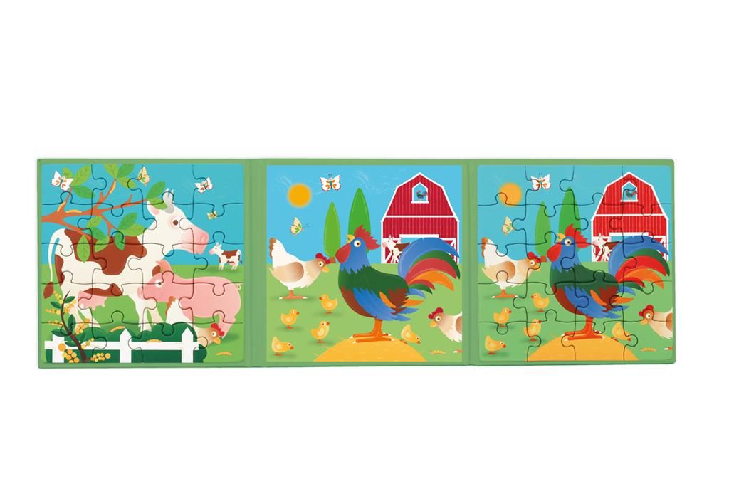 Magnetic Puzzle Book To Go - Farm