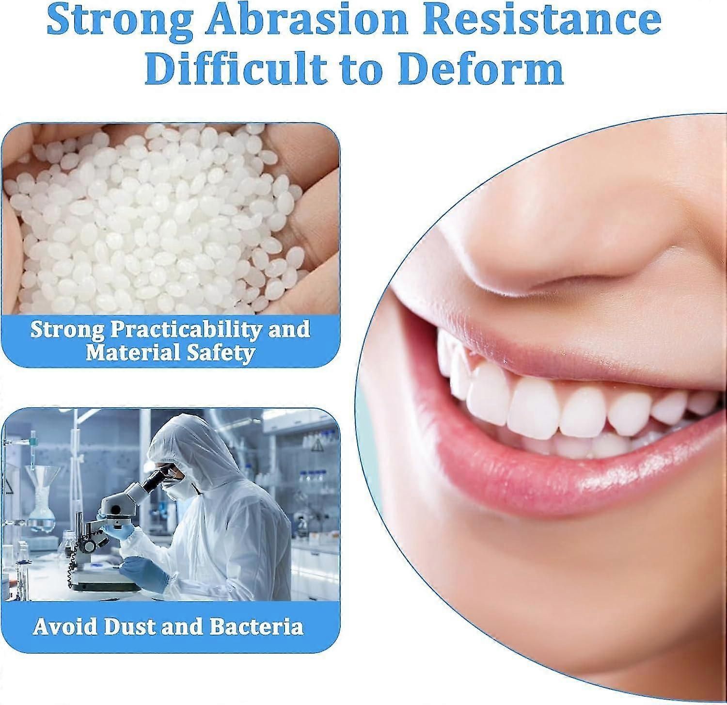 Tooth Filling Repair Kit, Temporary Teeth Filler With 4 Dental Tools, For Temporary Fixing Filling Missing Broken Chipped Tooth zxin