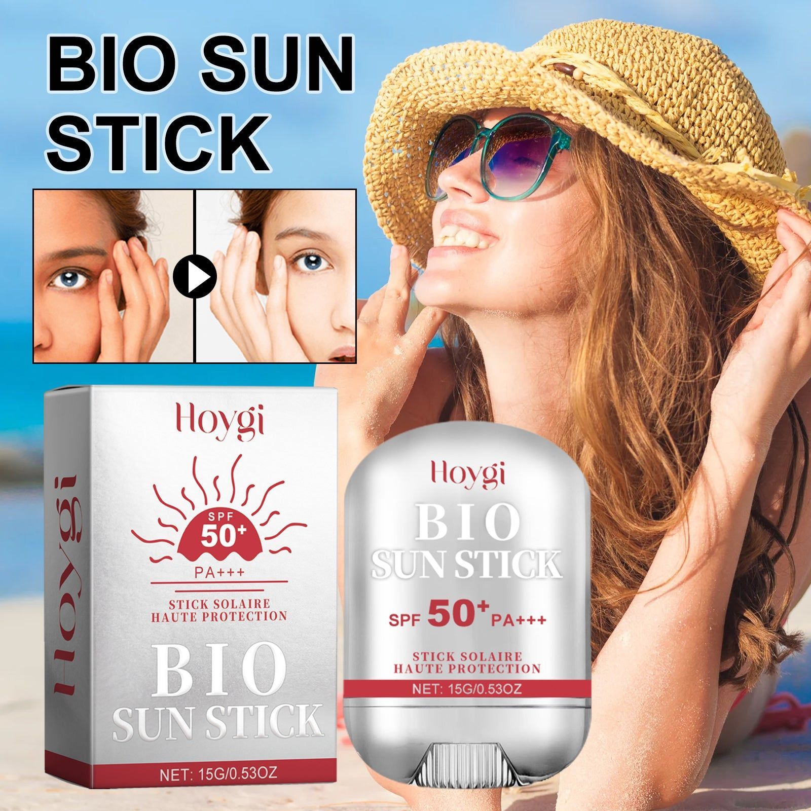 Bio Sun Stick Defense SPF Brightening Anti-Aging Moisturizer ,15g