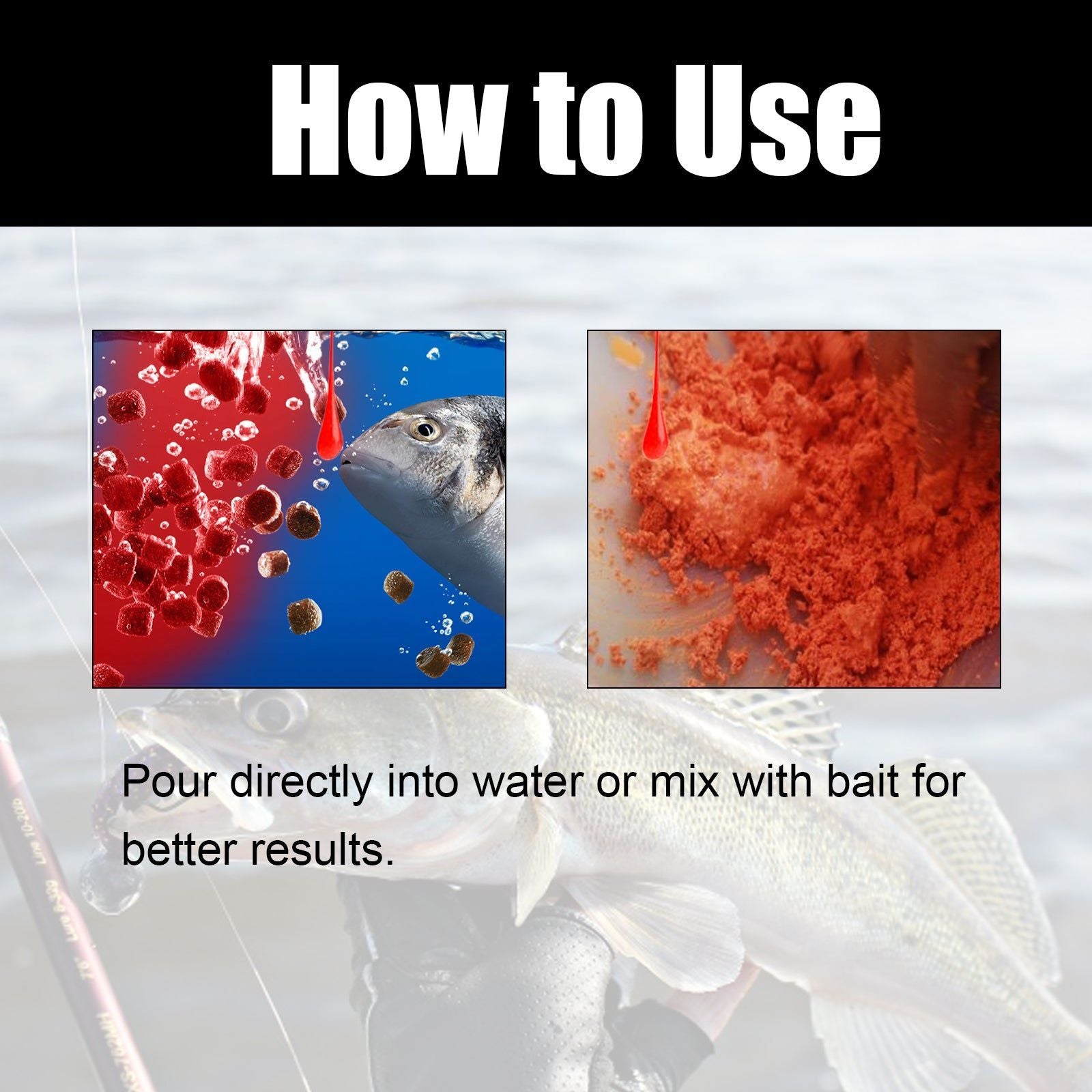 Decoy Bait Liquid, Fast-Acting Fish Attractant for Freshwater & Saltwater Species ,60ml