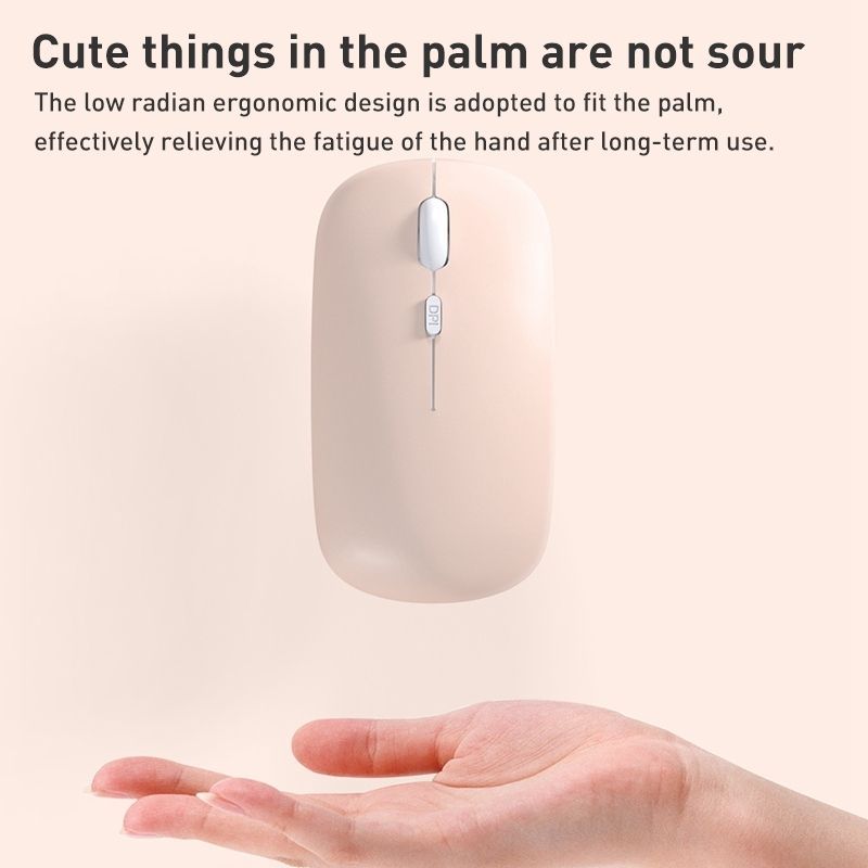 Wireless Silent Portable Mouse 2.4G(White)