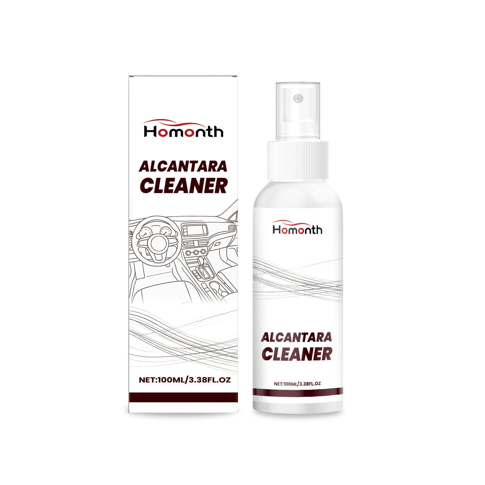 Car Interior Cleaning Spray, Leather Brightening, Dust and Oil Stain Remover ,100ml