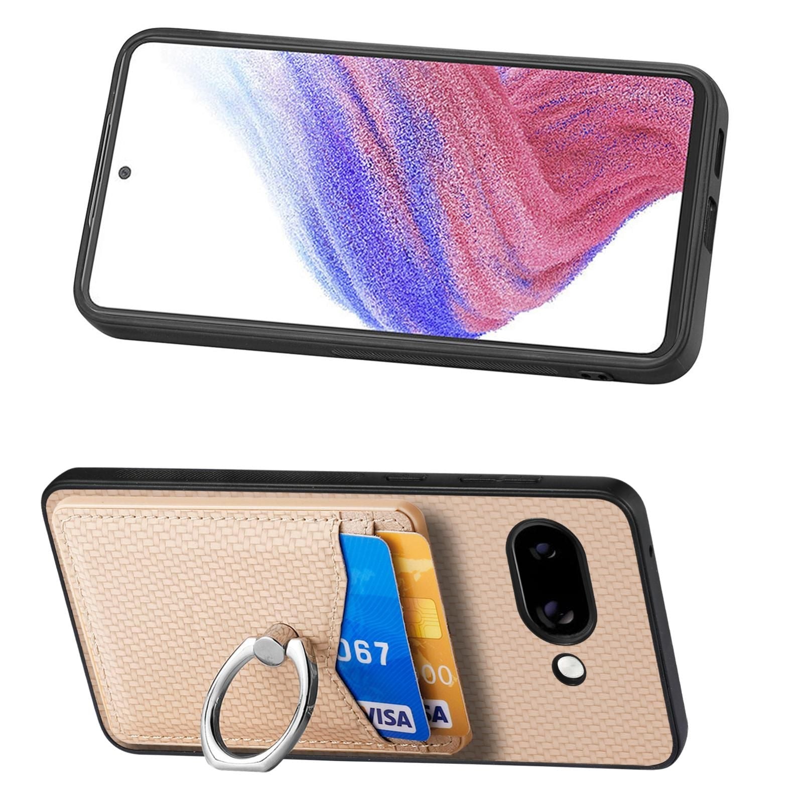 Card Wallet Ring Phone Case For Google Pixel 9a