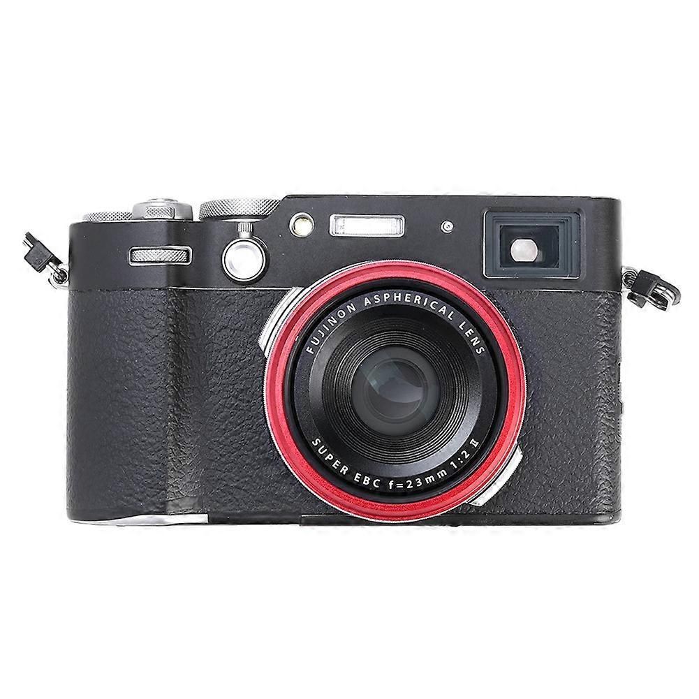 Lens Decoration Ring for Fuji X100V/X100VI Replacement for FUJIFILM Enhance Your Camera'S Aesthetics Grey(Grey)