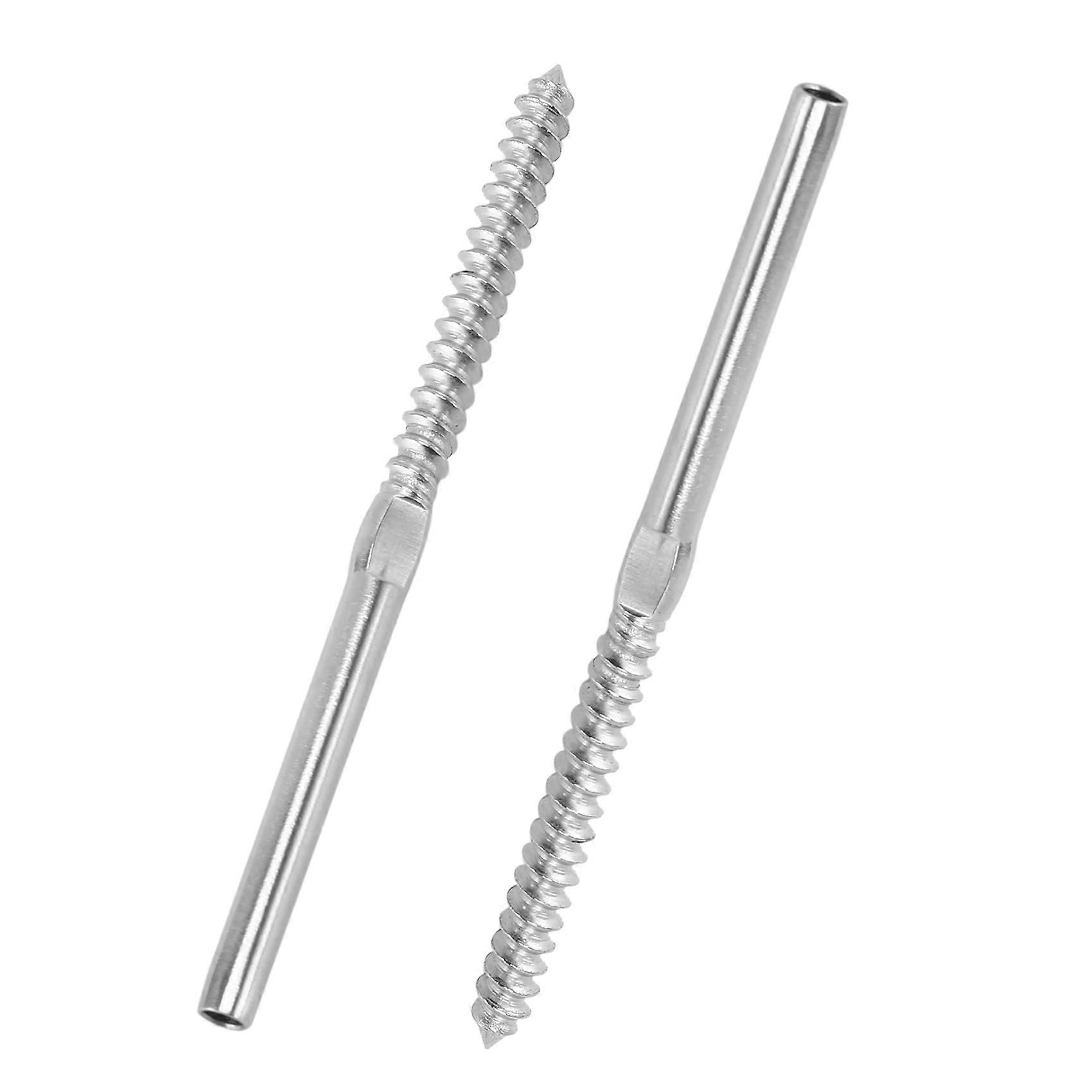 30 Pairs Hand Thread Screws 1/8" Cable Railing for Wood Deck & Stair