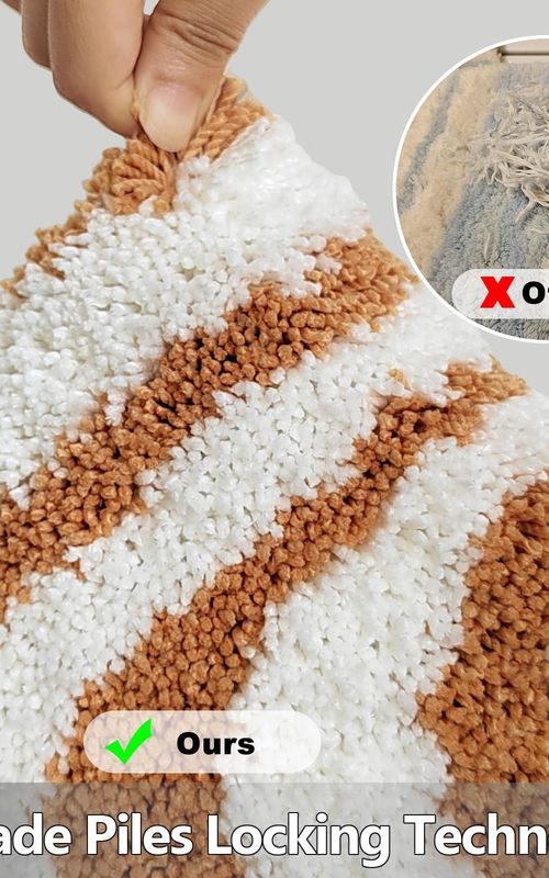 AIESY® Beautiful Microfiber Non Slip Bath Mat for Bathroom
