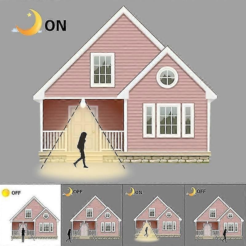 E27 Smart Sensor Night Led Light Bulb Smart Pir Motion Sensor Lamp For Stair Toilet Porch Garage Balcony Bathroom