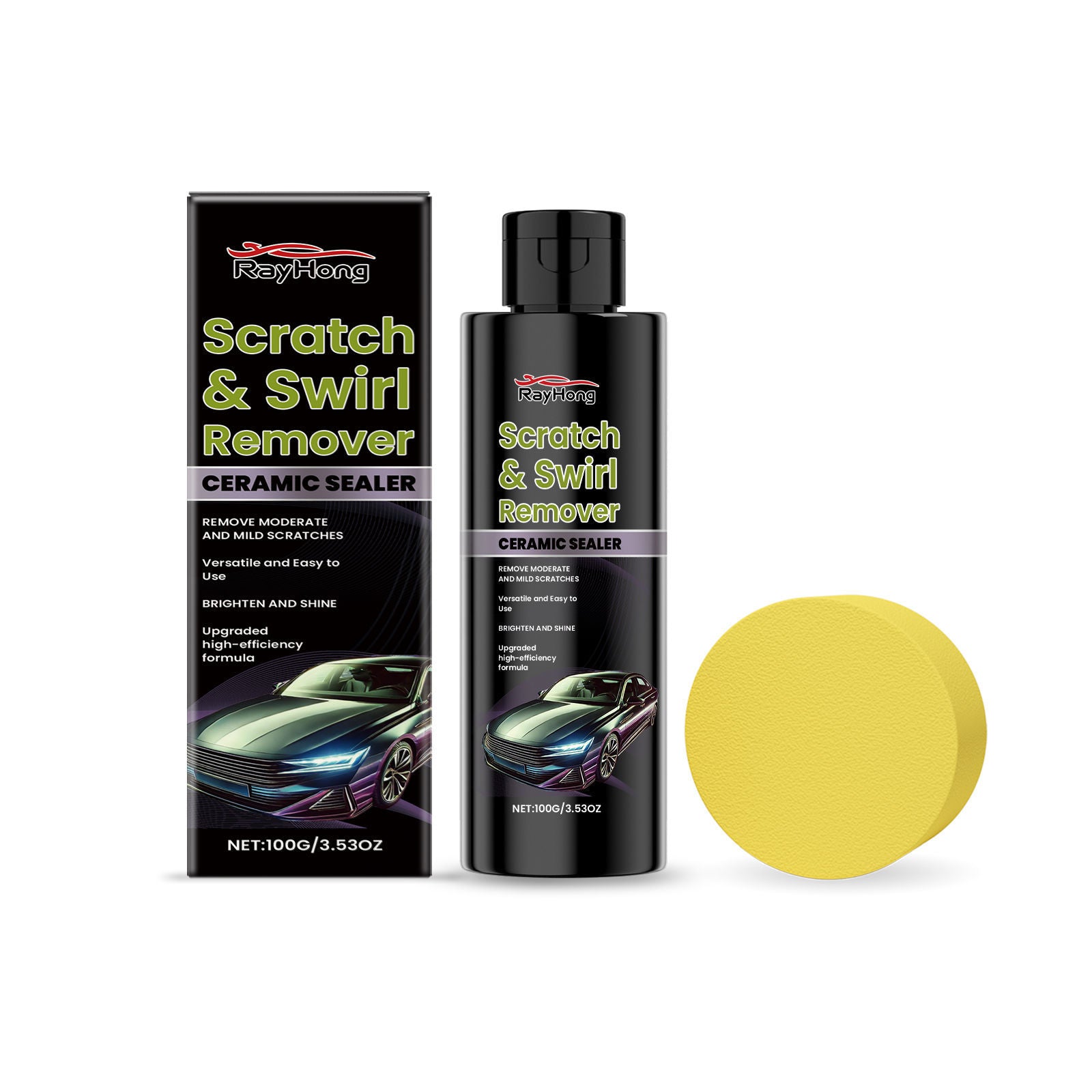 Car Scratch Remover, Car Paint Maintenance, Quick Scratch Repair, Shine & Protect ,1 set