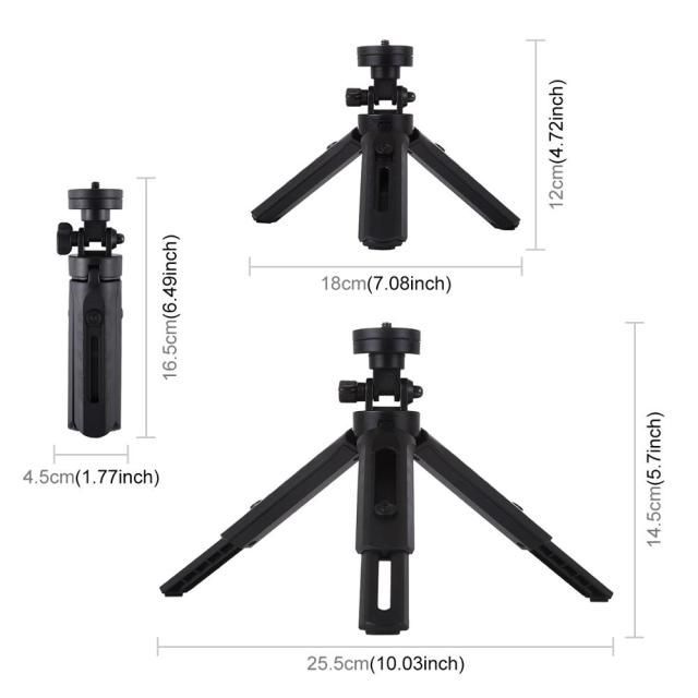 Cell Phone and Digital Camera DSLR, Mini Tripod with 1/4 Inch Screw, Smartphone