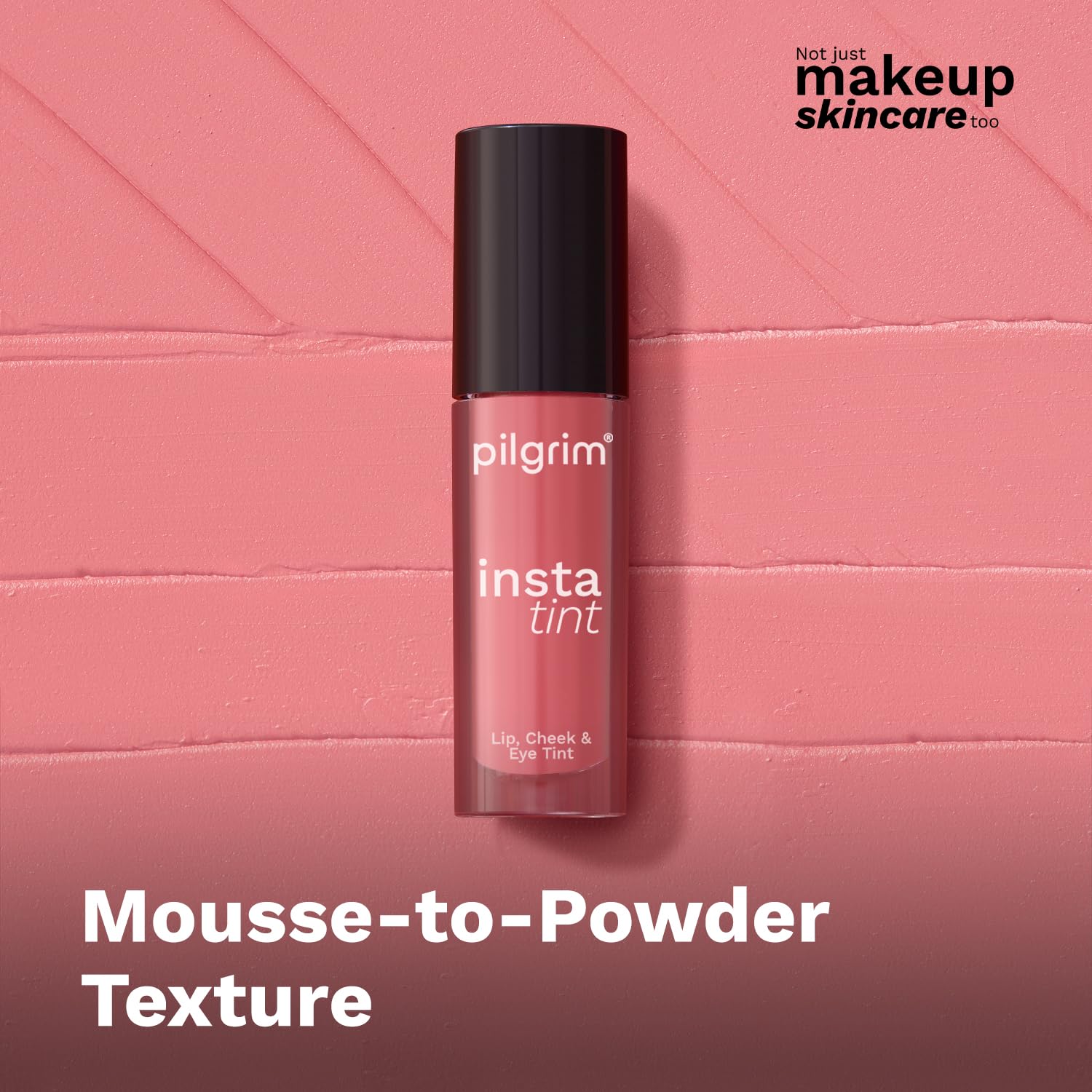 Pilgrim 3 In 1 Lip-Cheek And Eye Tint Cream- Blends Easily 2.5Gm (Pink Filter-01)