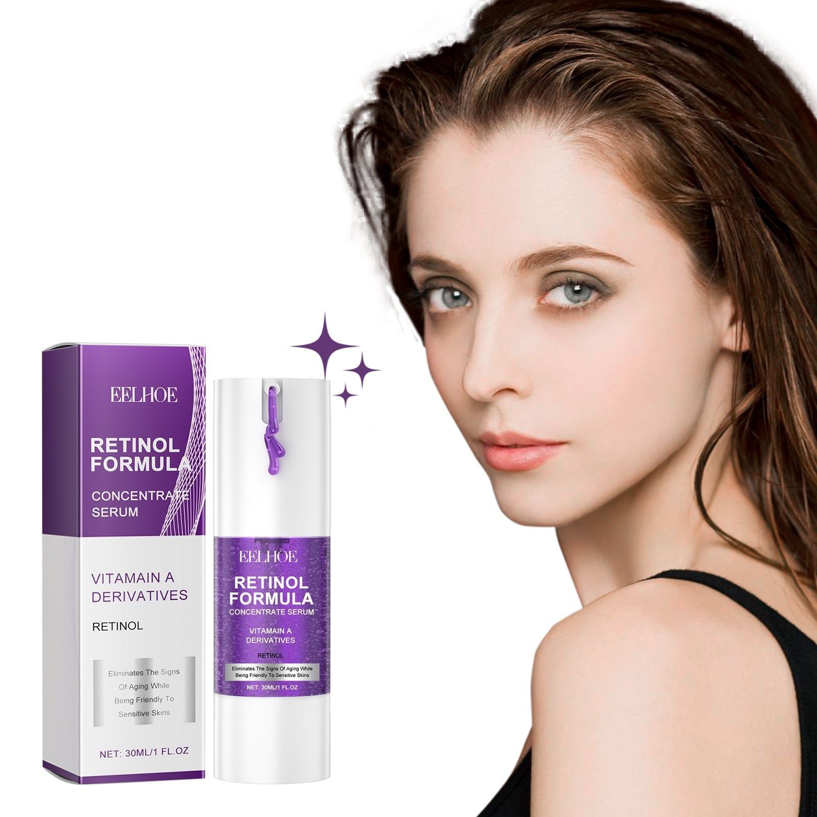 Revitalizing Face Essence with Retinol, Hyaluronic Acid, Anti-Aging, Brightening, Moisturizing ,30ml