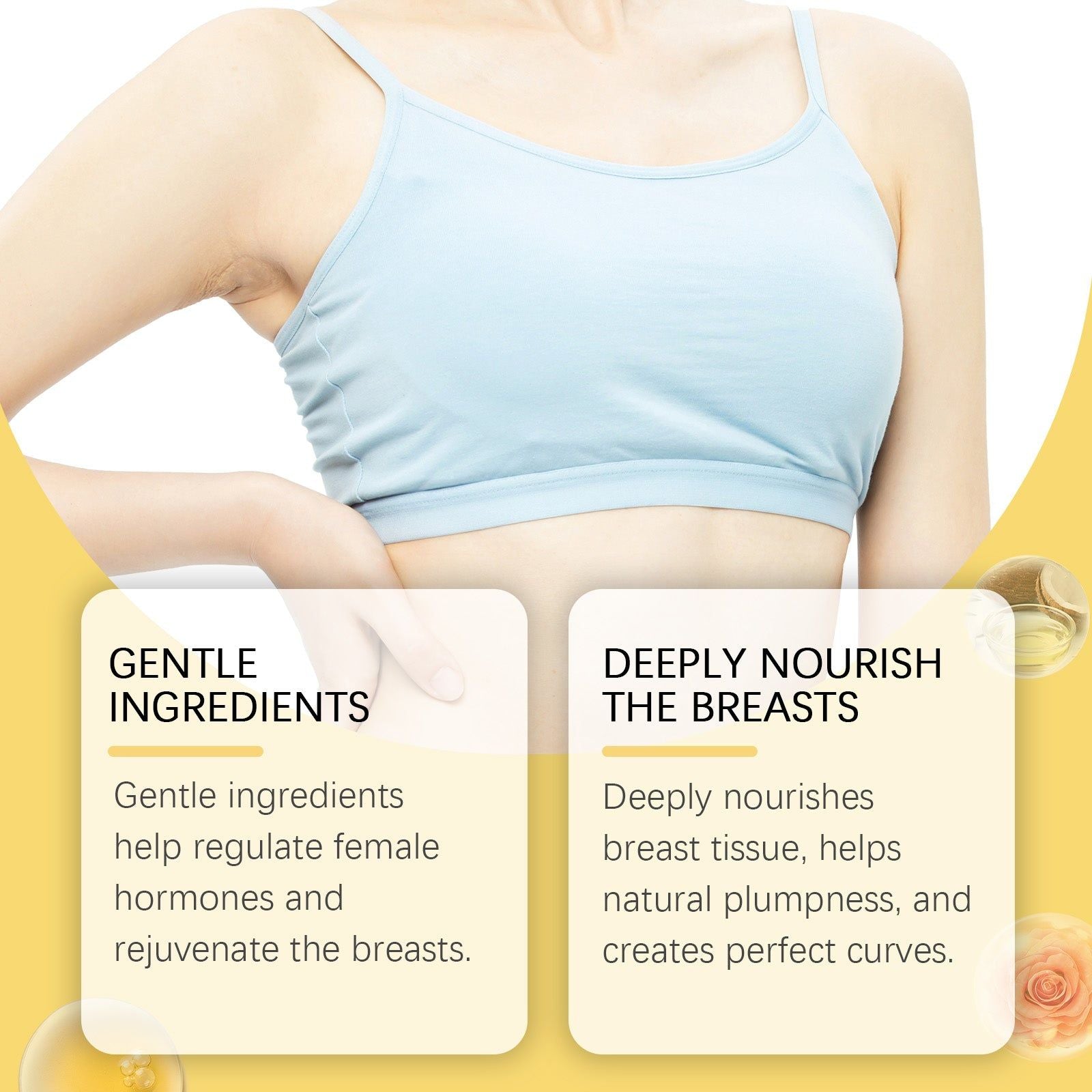 Bee Pollen Breast Enhancement Cream, Natural Firming, Hormone Balance, Curves, 146g ,100g